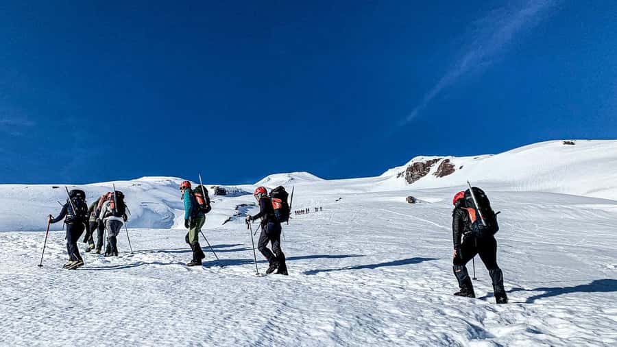 Ascent to Villarrica volcano 2,847masl, from Pucón - Five to Six Hours of Climbing to 2,847 Meters