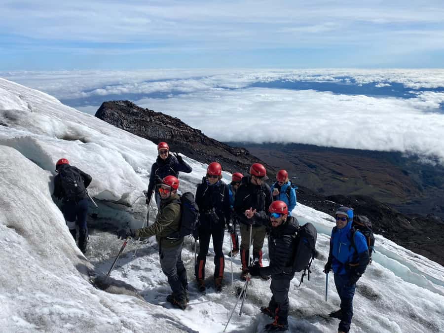 Ascent to Villarrica volcano 2,847masl, from Pucón - The Beer, Juice, and Snack at 4:00 to 6:00 p.m.