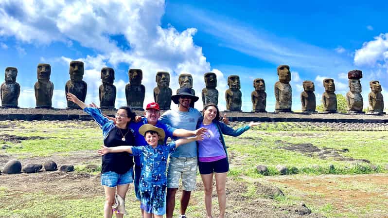 From Hanga Roa: Rapa Nui Culture Sightseeing Tour - Anakena Beach gives the day a welcome change