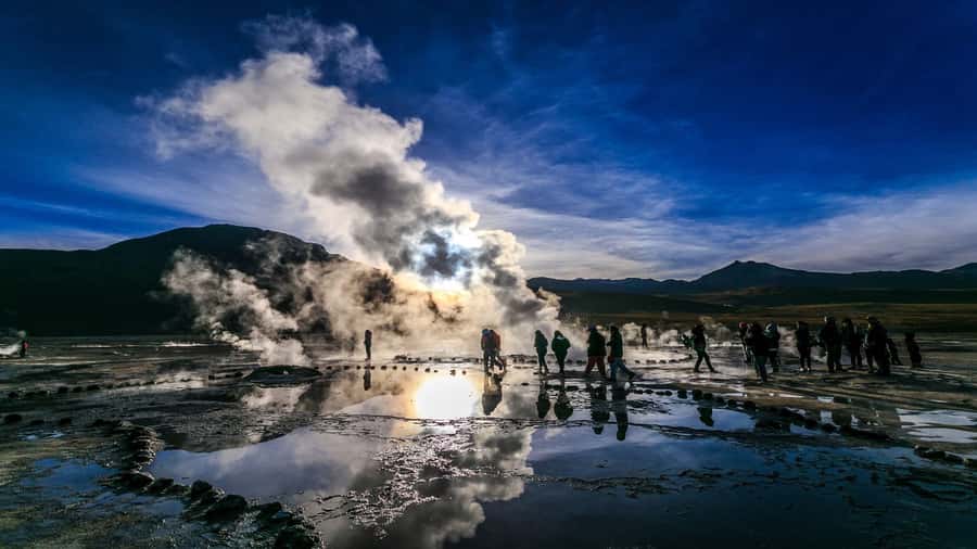 From San Pedro de Atacama: El Tatio Geyser Field & Wetlands - Walking among more than 80 active geysers