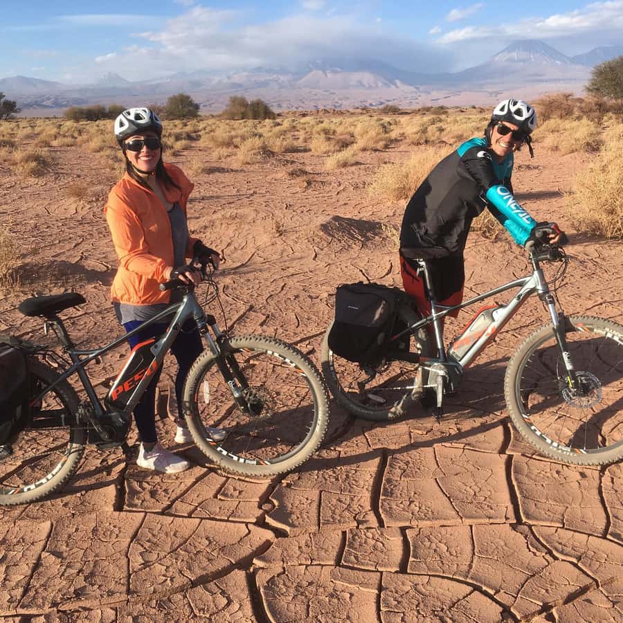 From San Pedro de Atacama: Moon Valley E-Bike Tour - Riding through the oasis toward Moon Valley