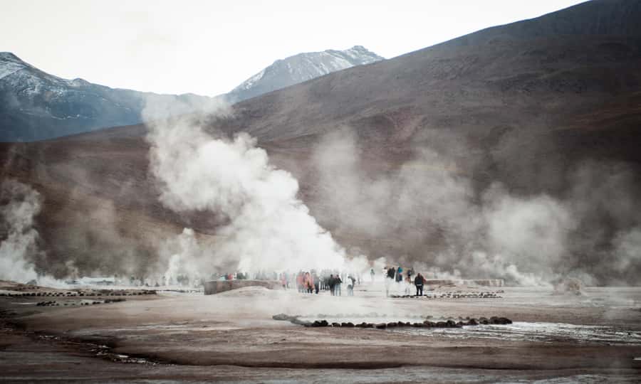 From San Pedro de Atacama: Tatio Geysers and Machuca Tour - The two-hour ride into the Altiplano