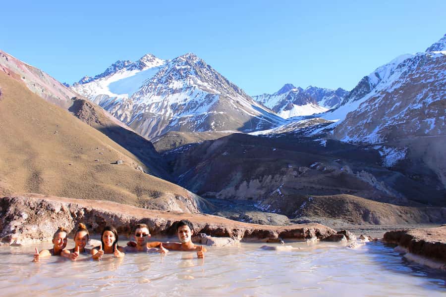 From Santiago: Maipo Canyon Volcano and Hot Spring Tour - Hiking toward San José Volcano