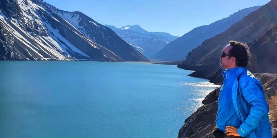 Full day reservoir of the plaster, Cajon del Maipo - The Winter Problem From June Through August