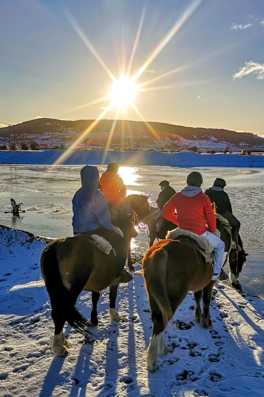 Horseback Riding near Strait of Magellan - Reaching the Viewpoint Above the Strait