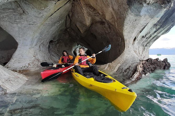 Marble Chapels Kayak Tour - Getting dressed for Patagonia’s cold water