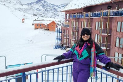 Panoramic Andes Valle Nevado and Farellones