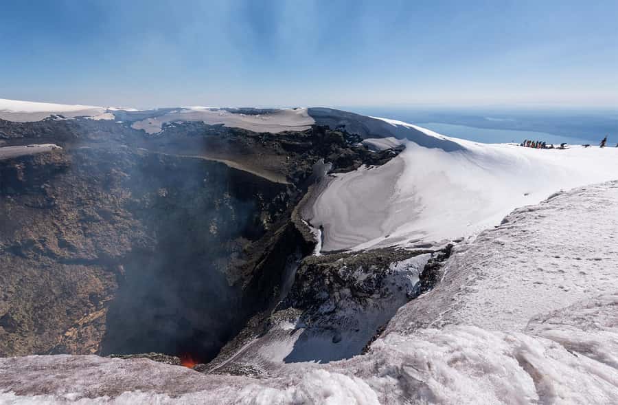 Pucón: Villarrica Volcano Climb - Crampons, ice axes, and the final climb