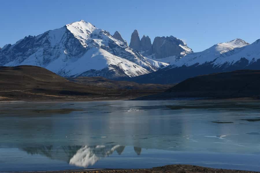 Puerto Natales: Private Full Day Torres + Milodon Cave - Grey Lake and the short walk to the shore