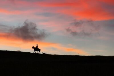 Ride to the highest point on the island for sunset