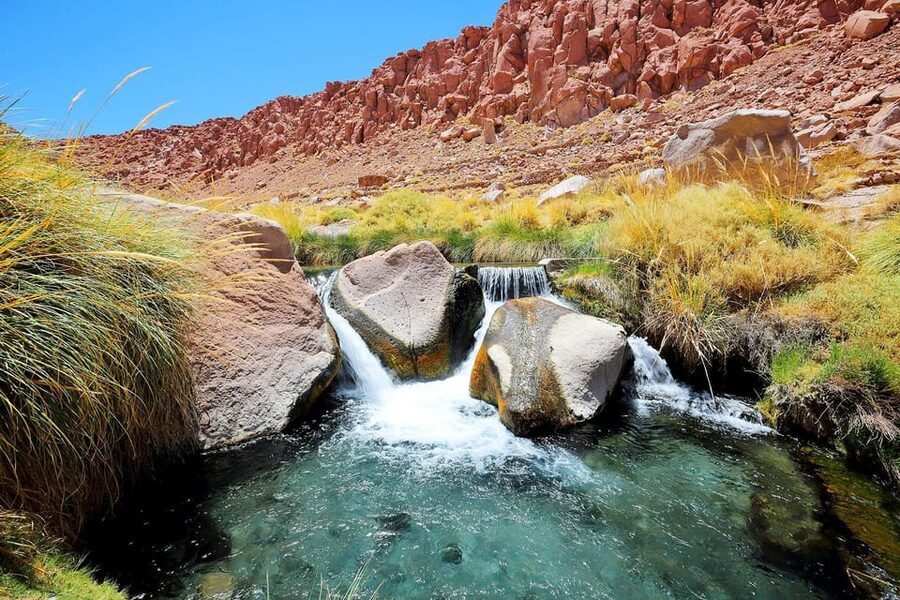 San Pedro de Atacama: Puritama Hot Springs - Descending into the Puritama ravine