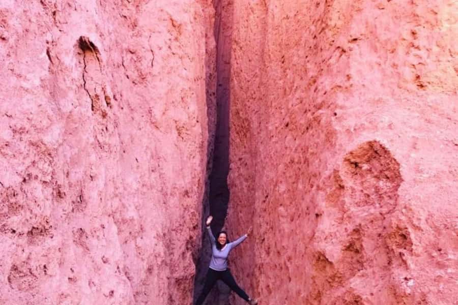San Pedro de Atacama: Rainbow Valley & Good Herbs Tour - Ancient petroglyphs before the colored hills