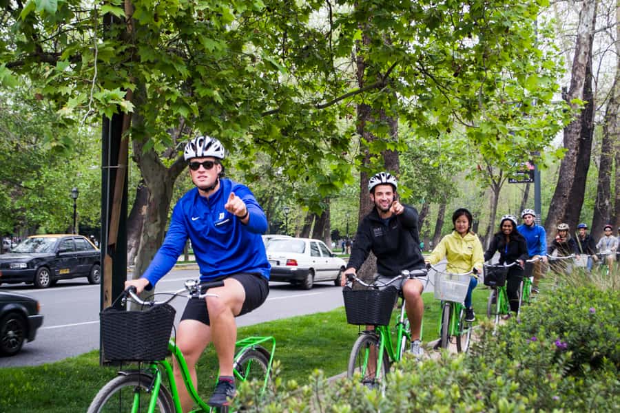 Santiago: Highlights, Parks and Politics Bike Tour - Forestal Park brings shade and breathing room