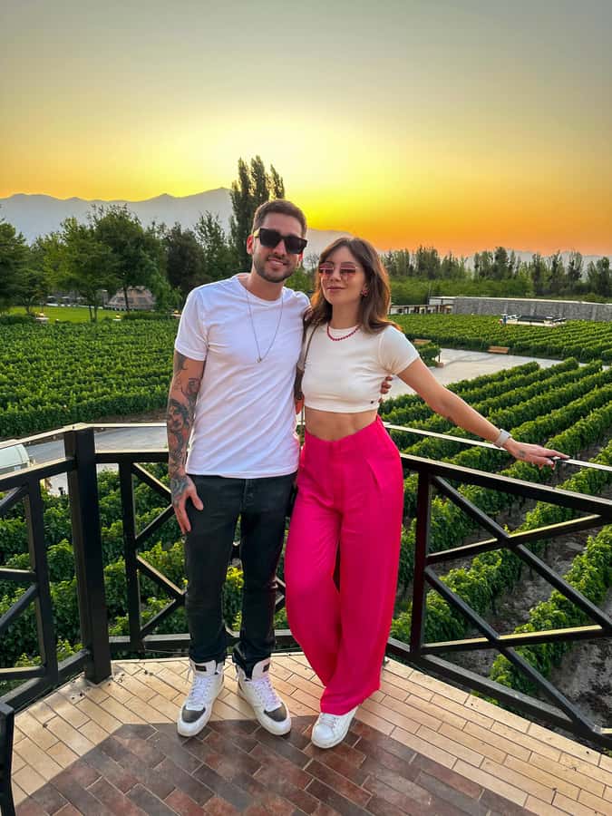 Santiago: Sunset at Vinicola Alyan Family - The 75-minute ride from Santiago