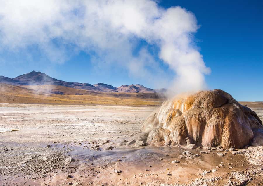 Tatio Gayser - Tour : San Pedro de Atacama - Chile - Watching Steam Meet the Sunrise